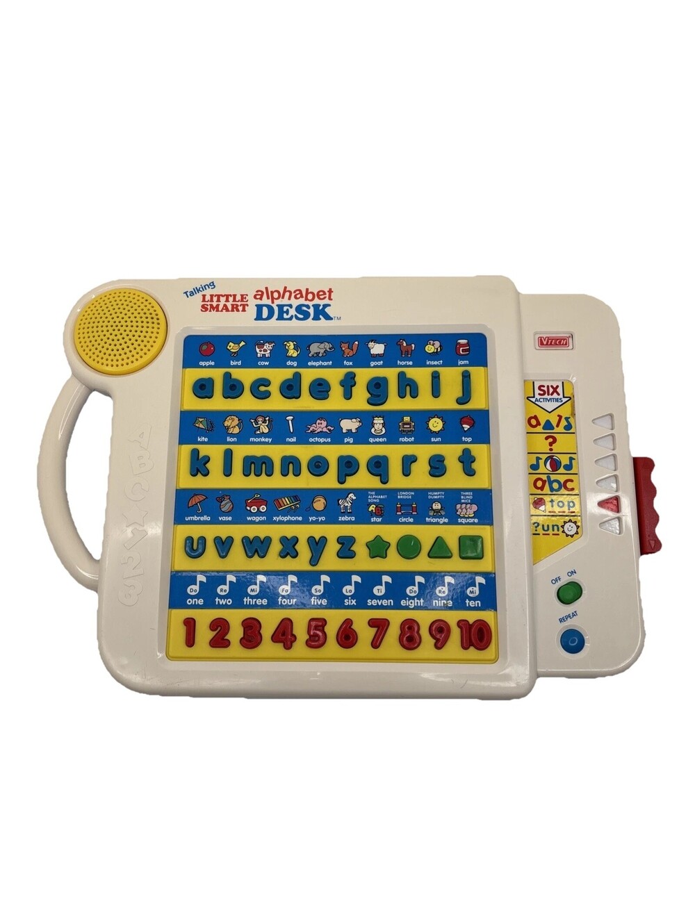 Vintage VTech Talking Little Smart Alphabet Desk Letters Numbers Shape Tested